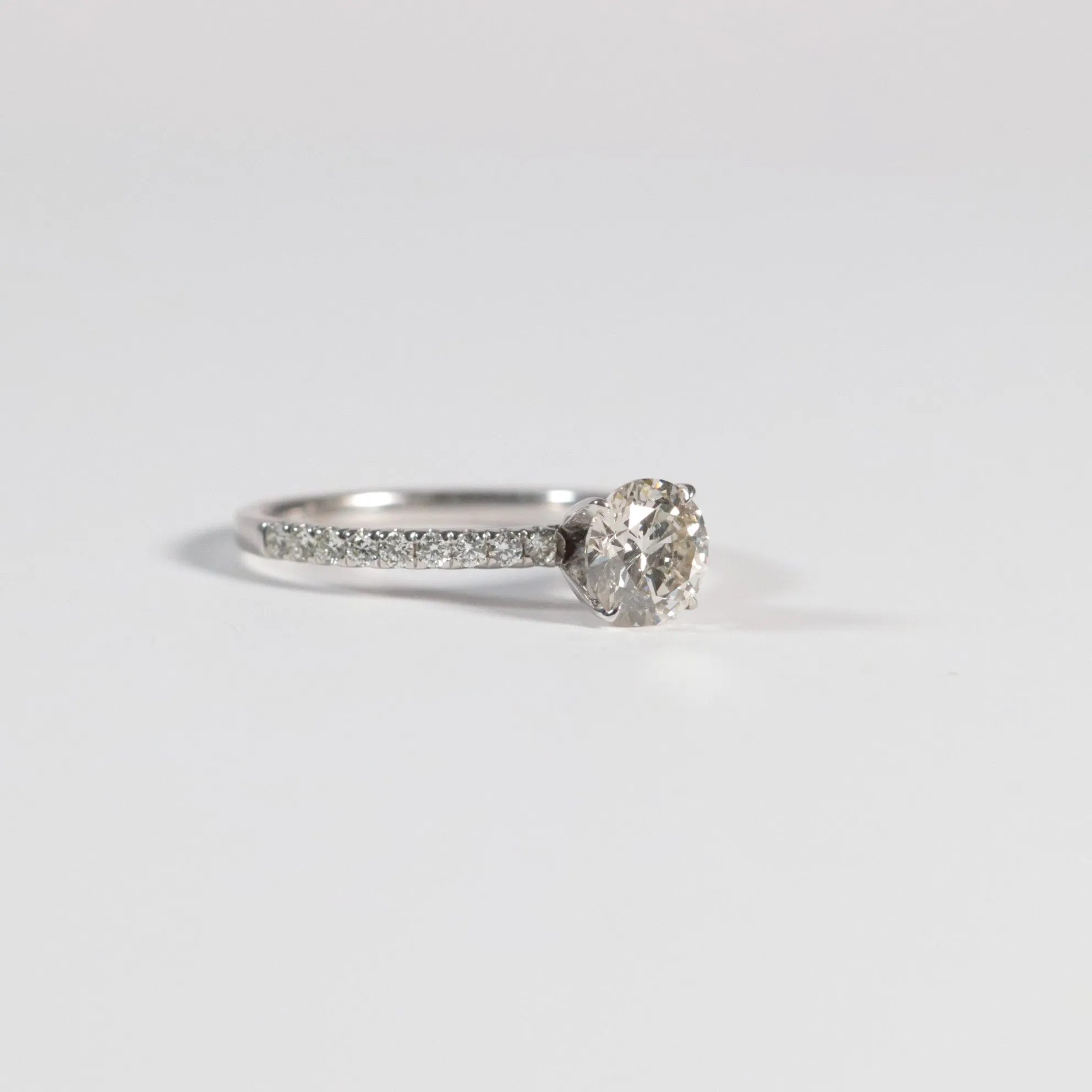 1.00 Round Solitaire with Accented Band