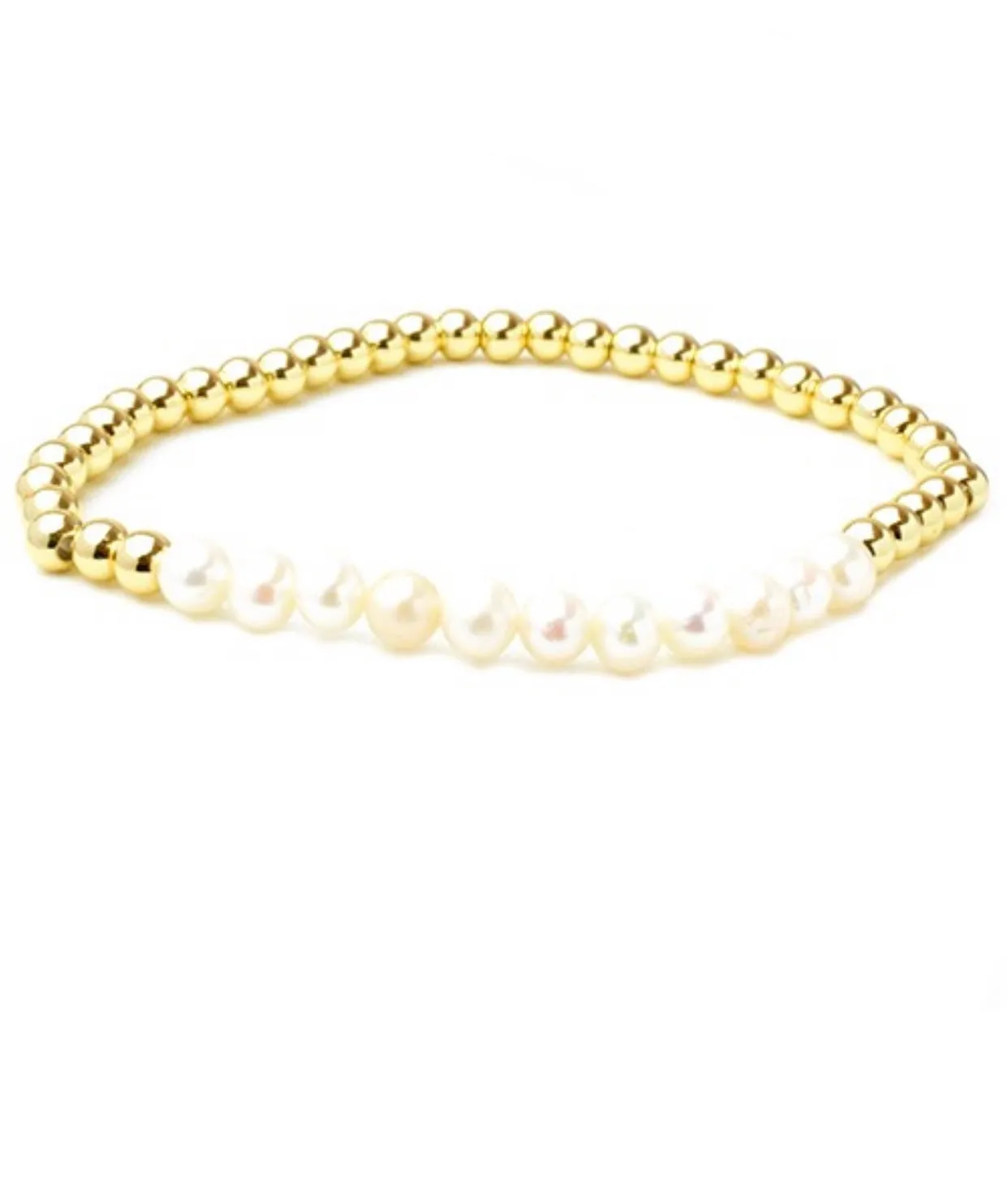 14k Pearl Bead Bracelet