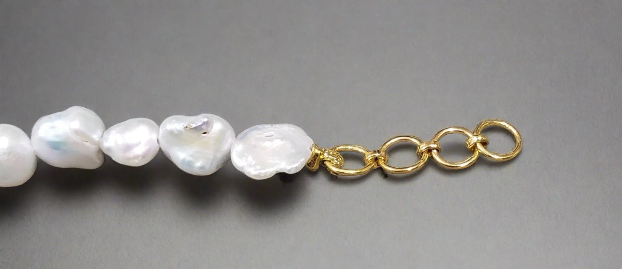 18k Gold Freshwater Pearl Bracelet