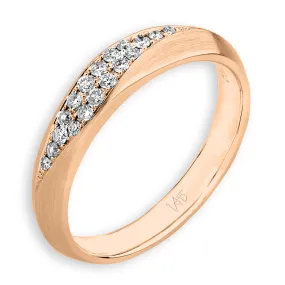 18K Rose Gold Diamond Ladies Ring