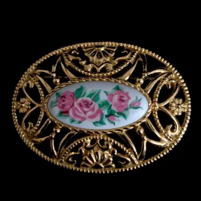 1995 Avon Pastel Lace Brooch