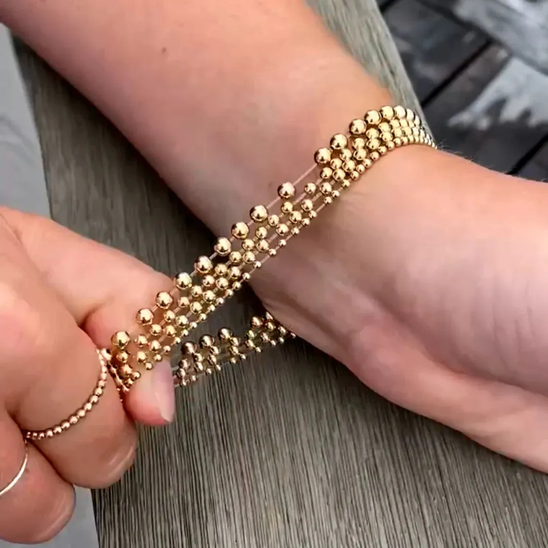 433 Gold Bracelet Stack