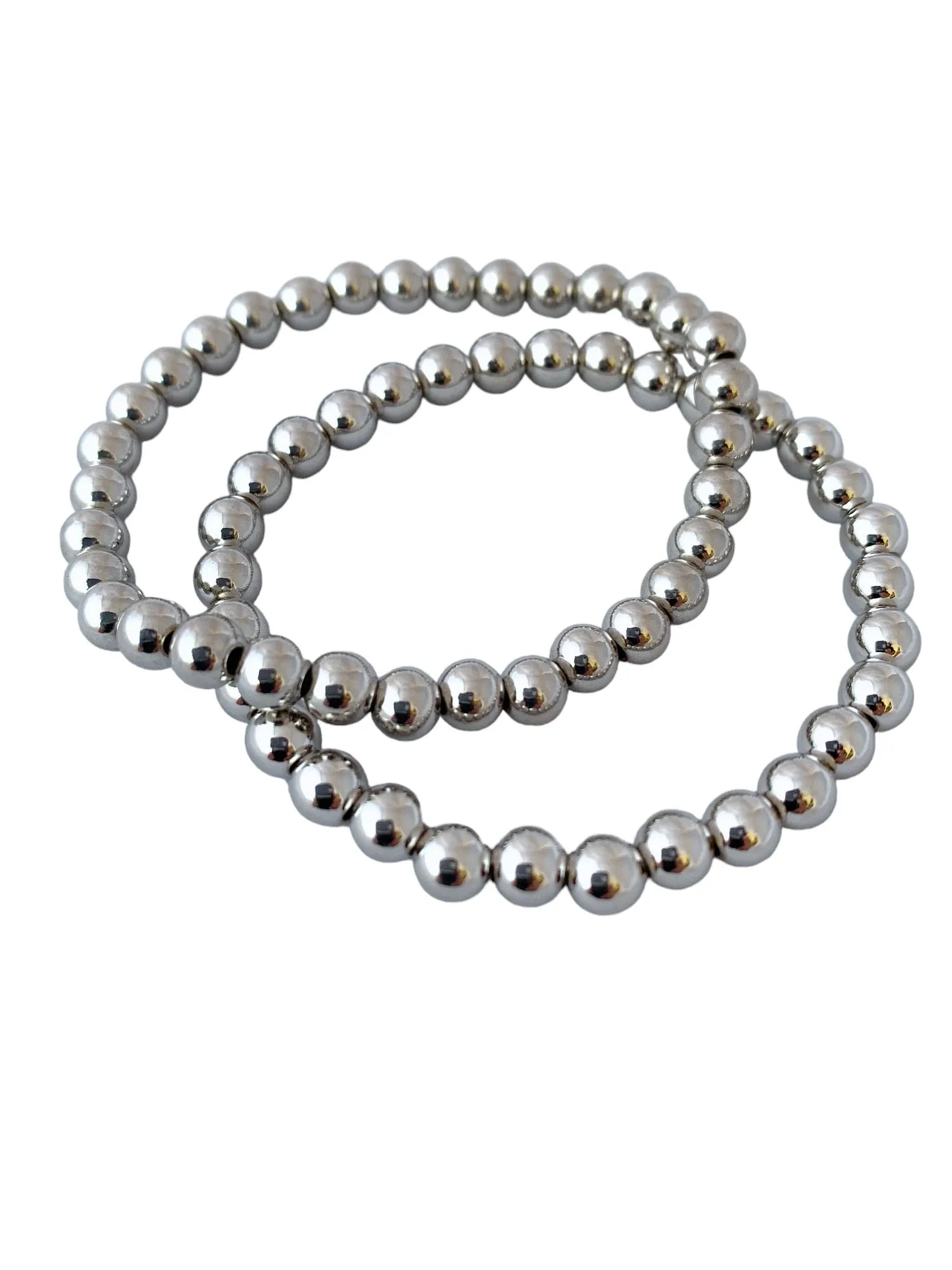 6mm Beaded Ball Stretch Bracelet