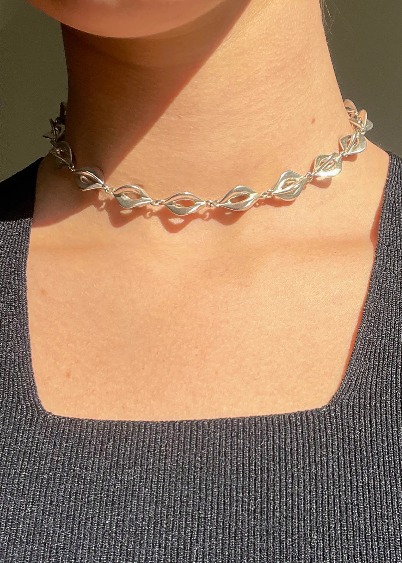 90’s AK Sterling Silver Choker