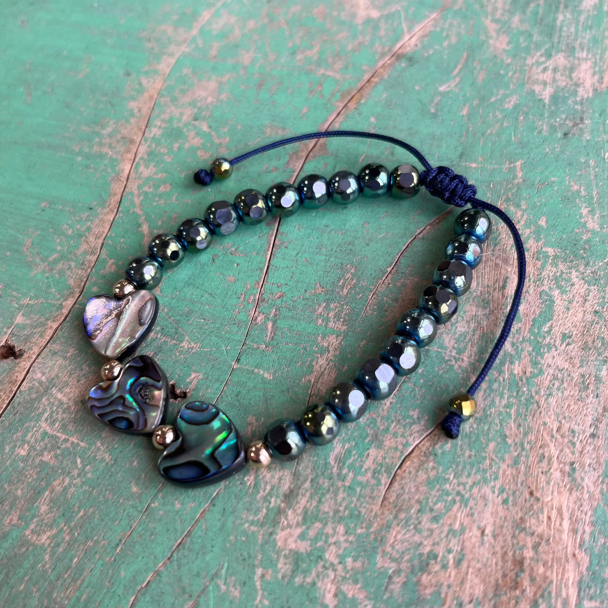 Abalone Hearts Bracelet