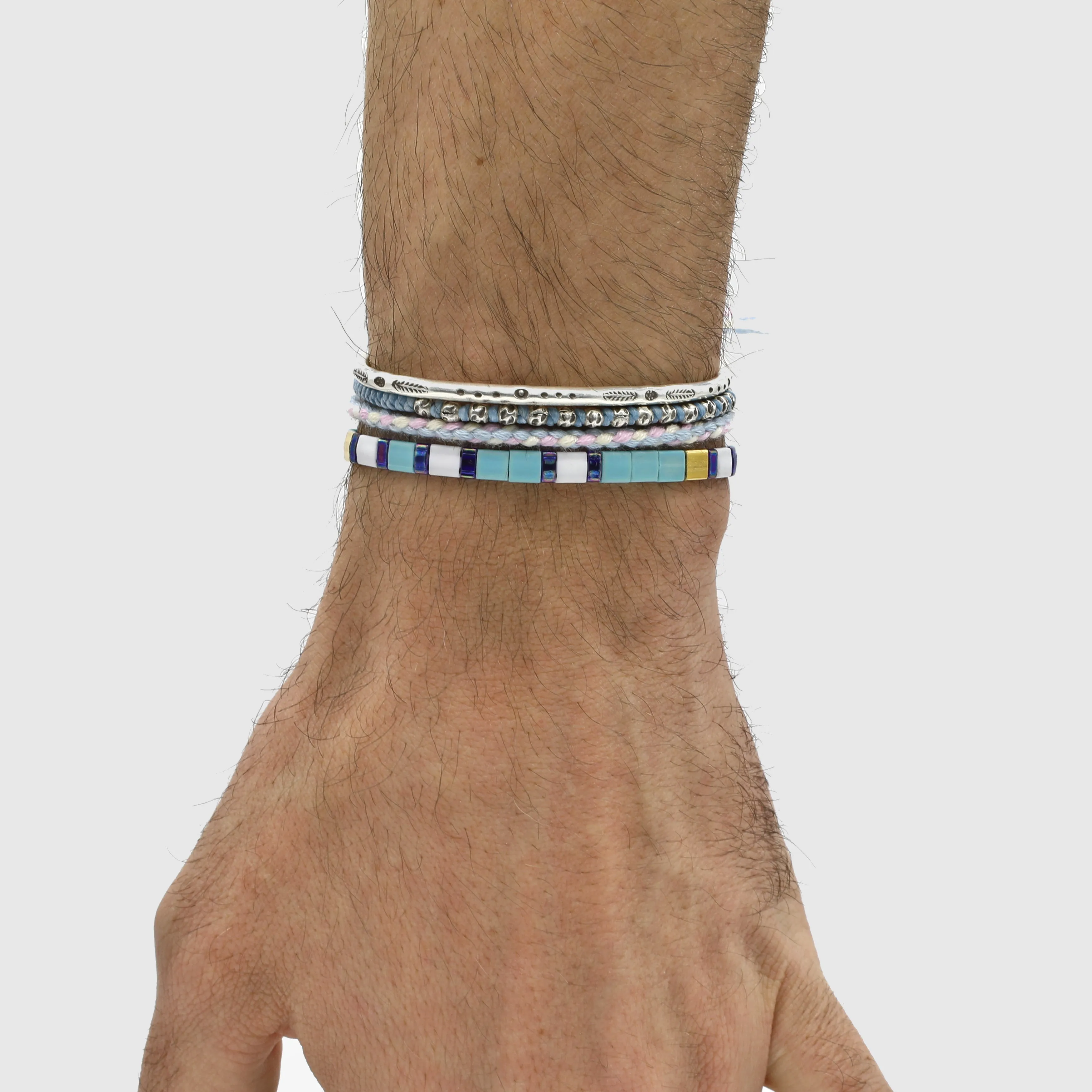 Adjustable "Tila" Bracelet (Turquoise/Gold)