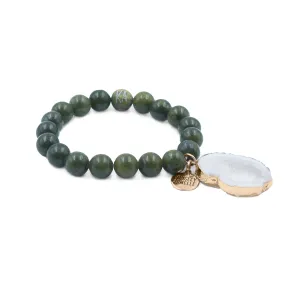 Agate Collection - Moss Bracelet 10mm (Wholesale)