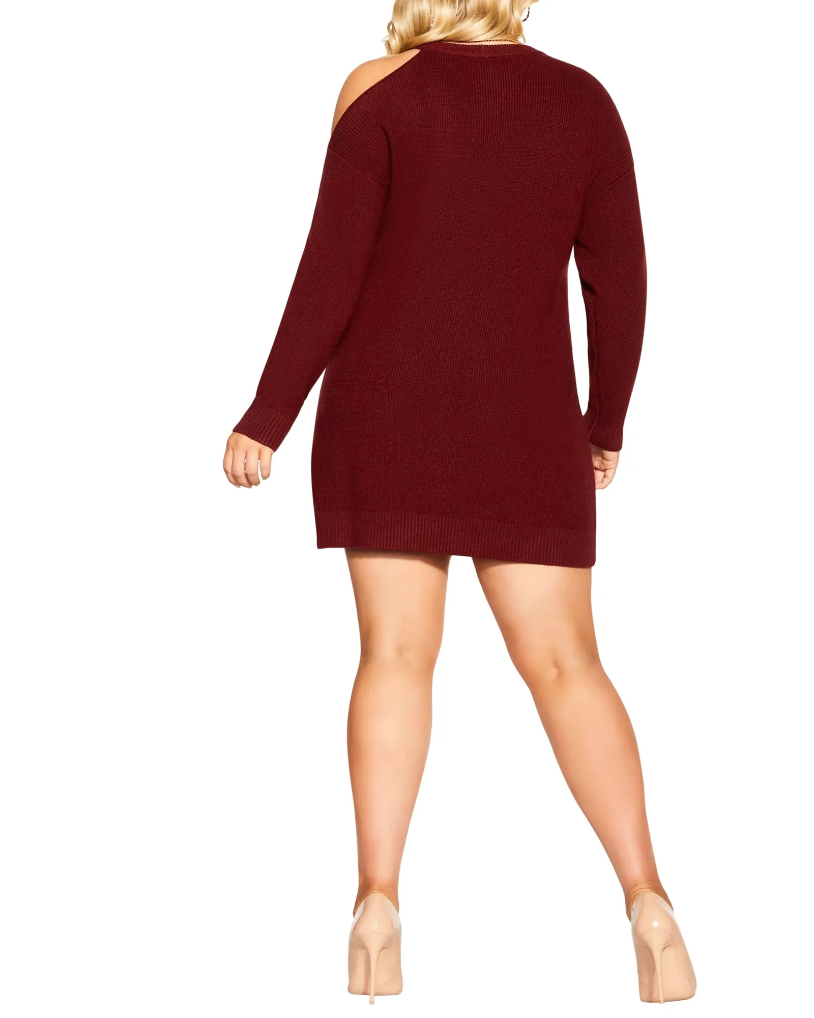 Amalia Knit Dress | Garnet