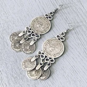 Anatolian Boho Earrings - "Turkish Coins"