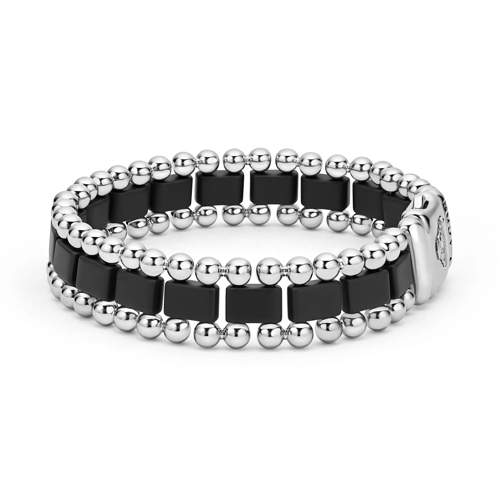 Anthem Matte Black Ceramic Link Bracelet