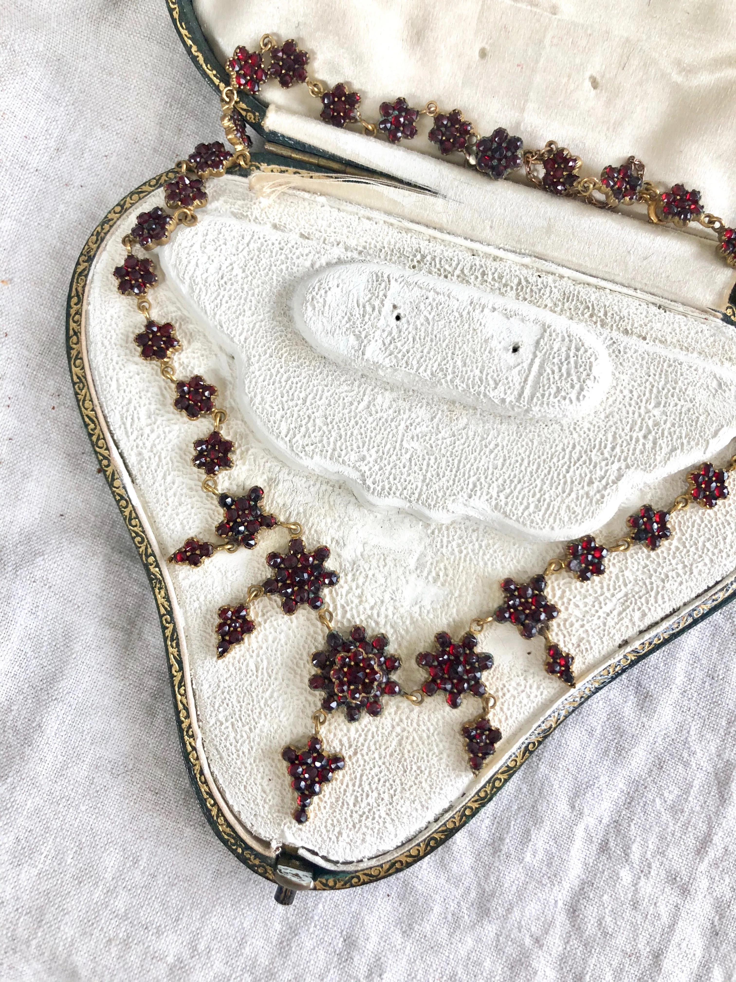 Antique Bohemian Garnet Necklace