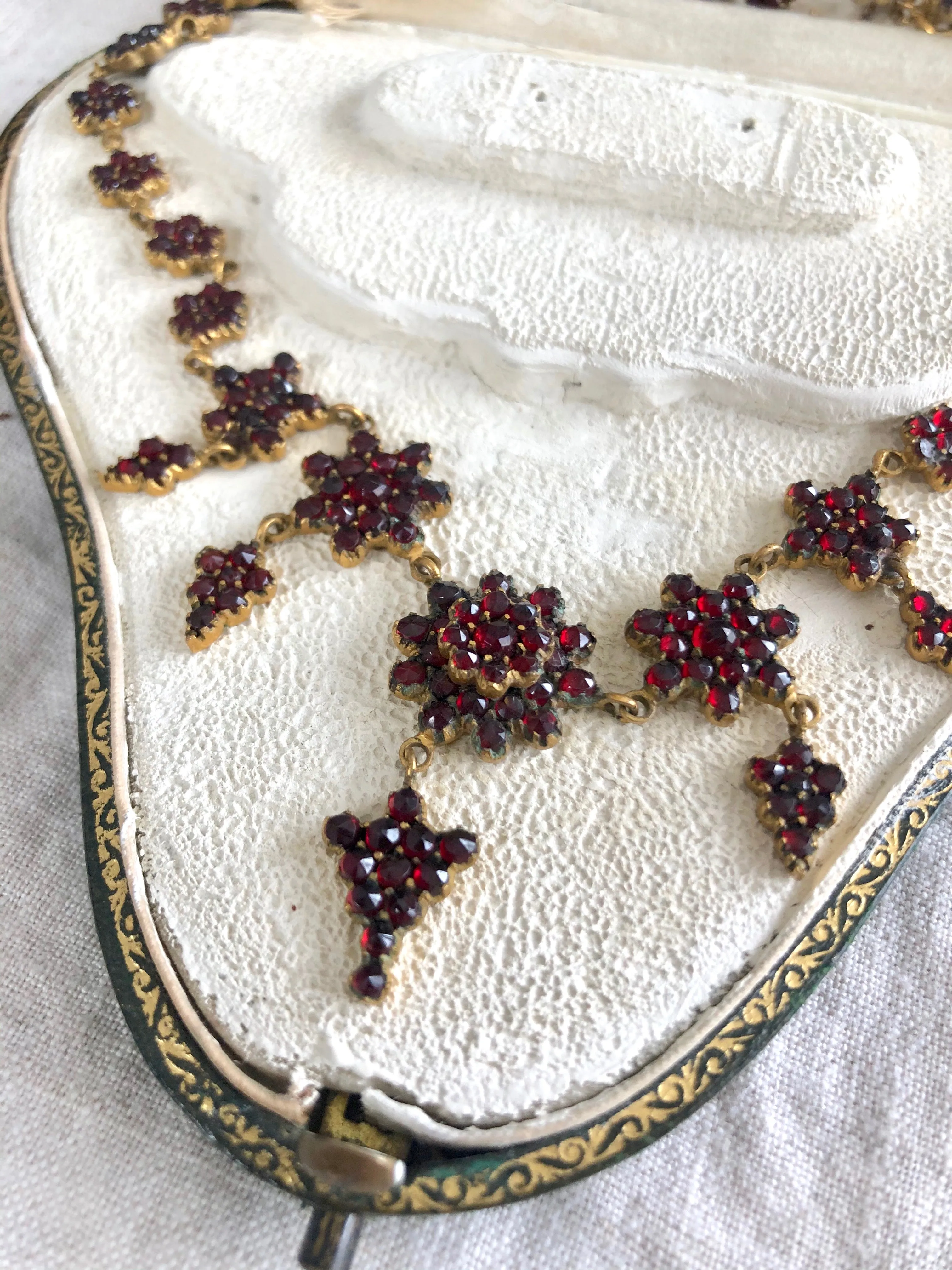 Antique Bohemian Garnet Necklace