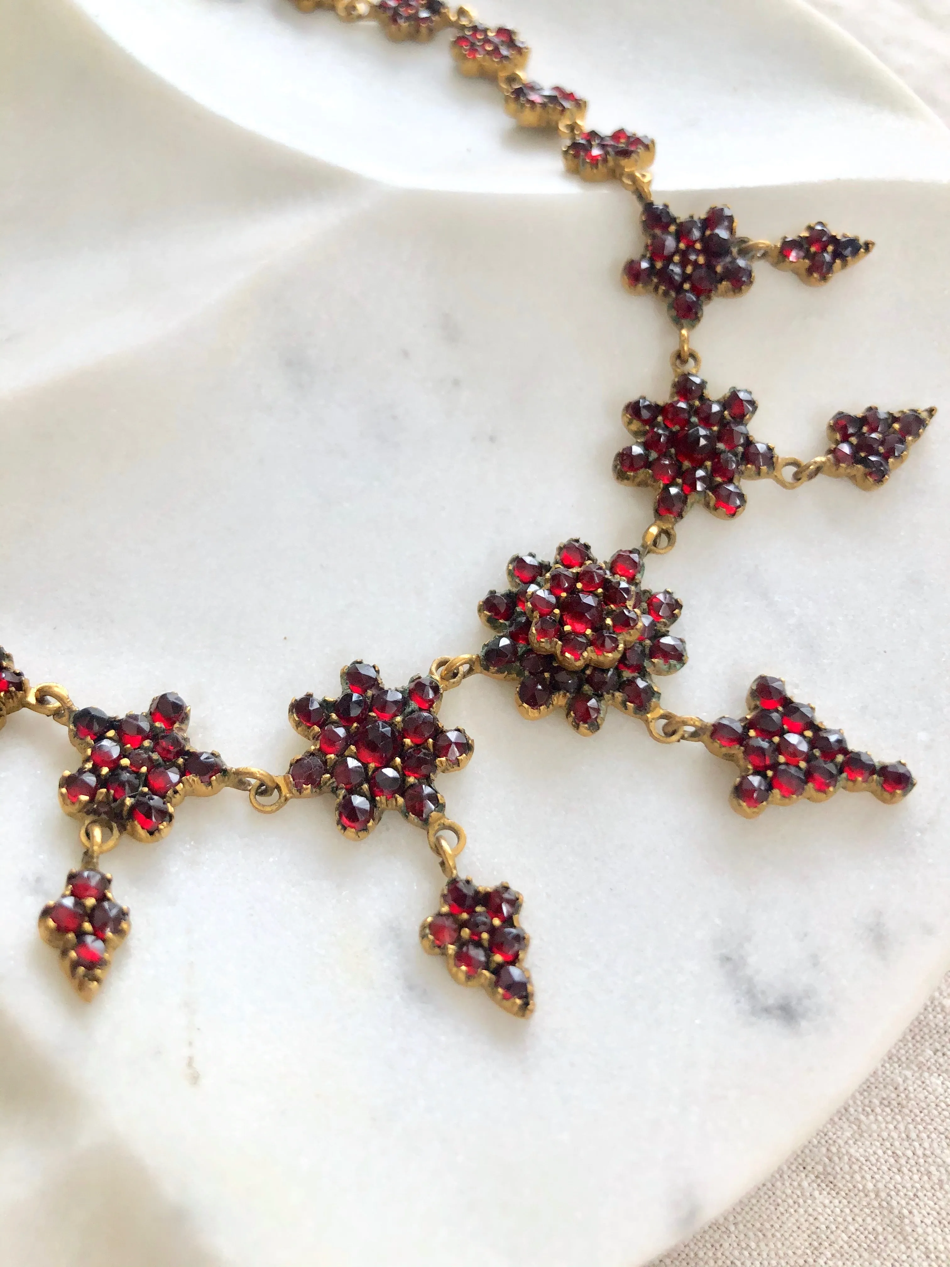 Antique Bohemian Garnet Necklace