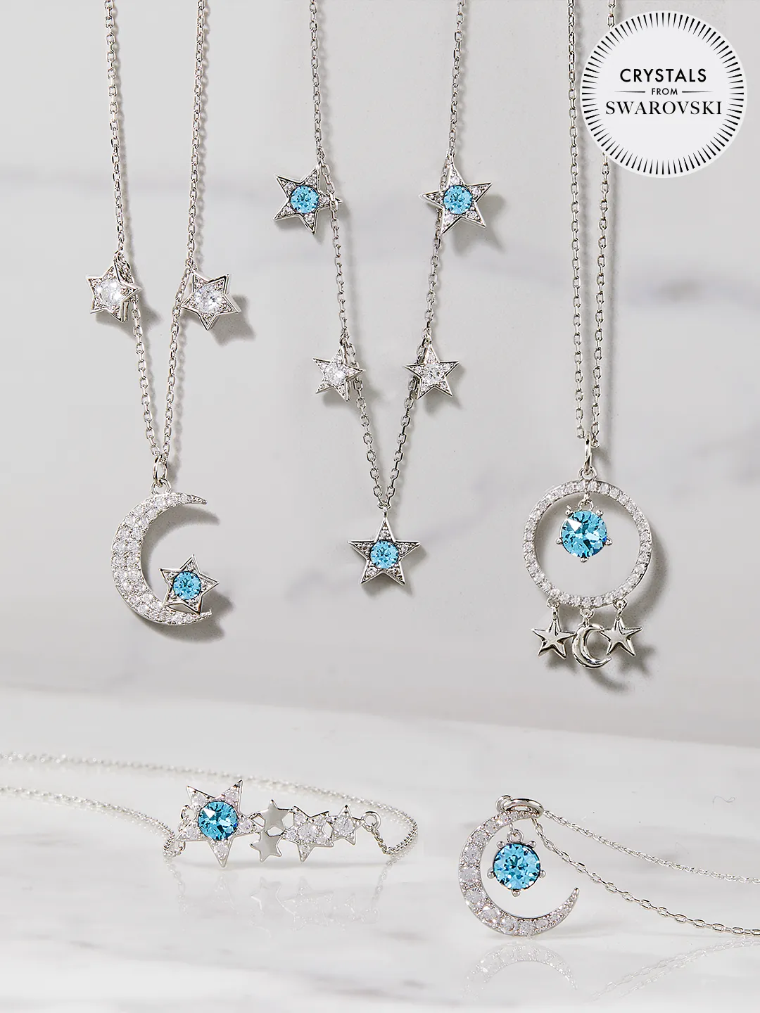 Aquamarine Candle - Aquamarine Jewelry Collection Made with Crystals From Swarovski®