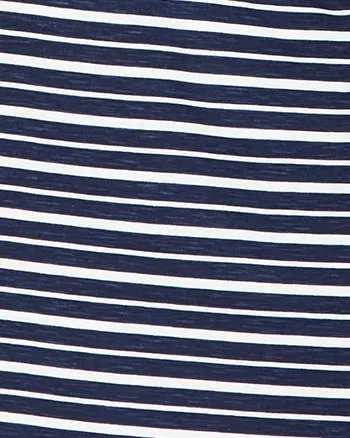 Ava Striped Hello Sunshine Dress | Navy / White