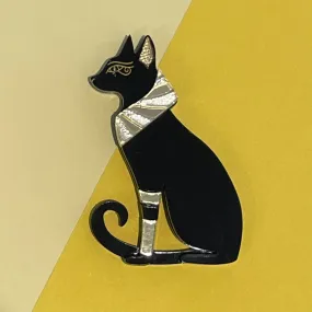 Bastet black kitty - Brooch - Set of 4