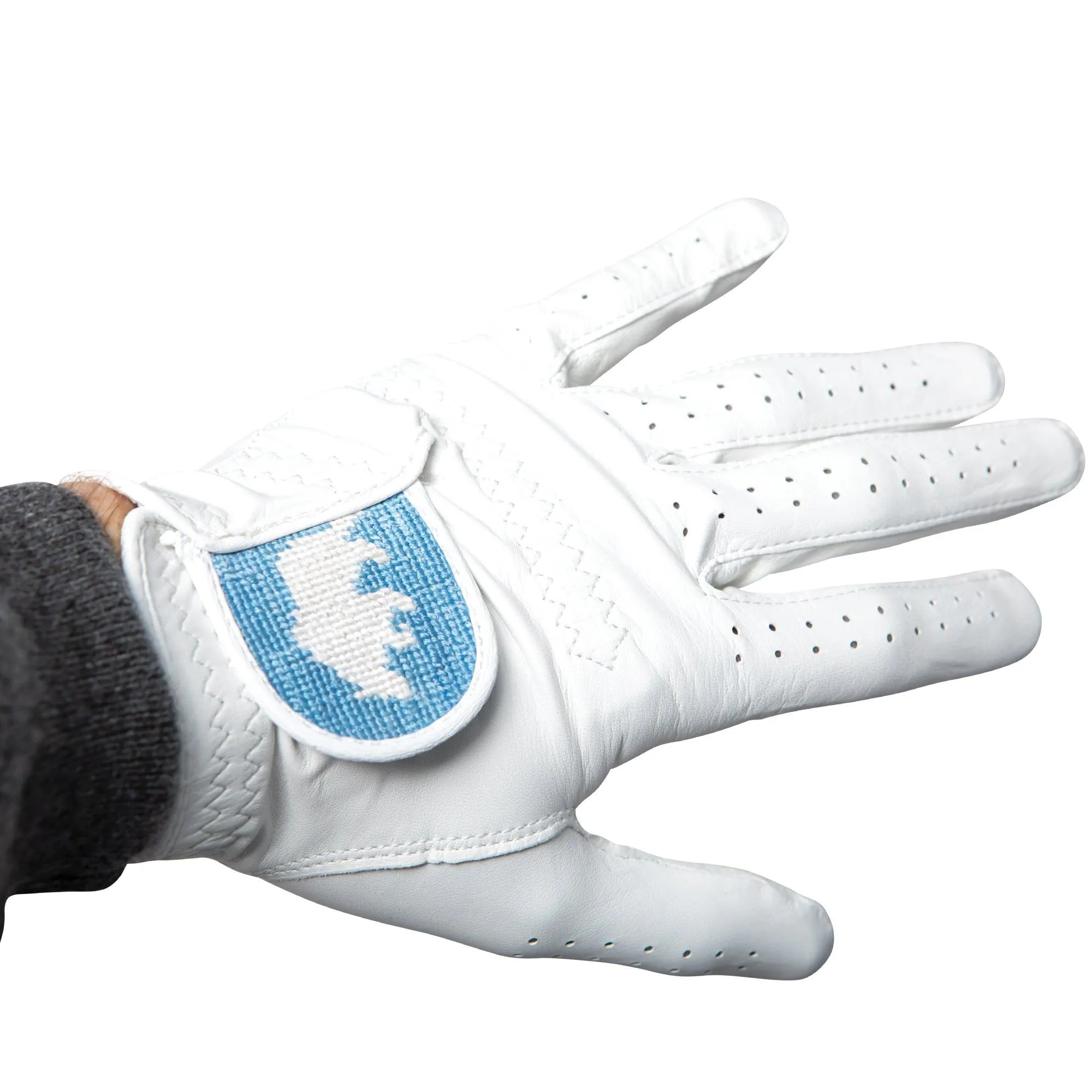 Bear Logo Needlepoint Golf Glove