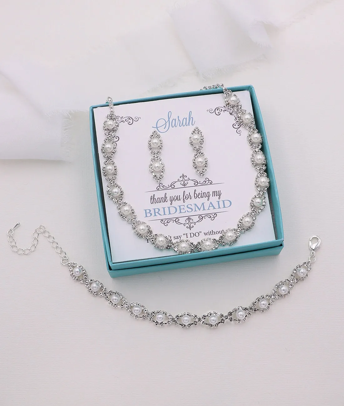 Becca Bridesmaids Pearl Jewelry Set