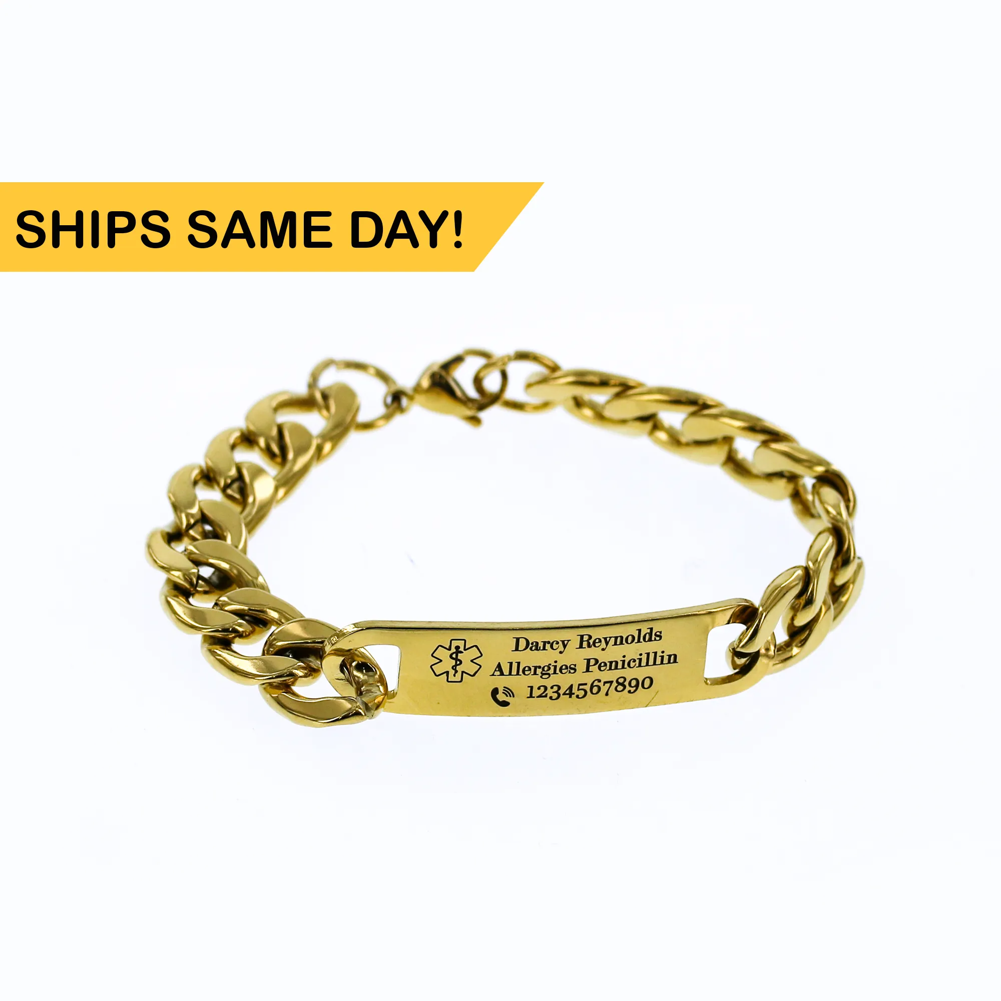 Best Engravable ID Bracelet Gift KCB 80