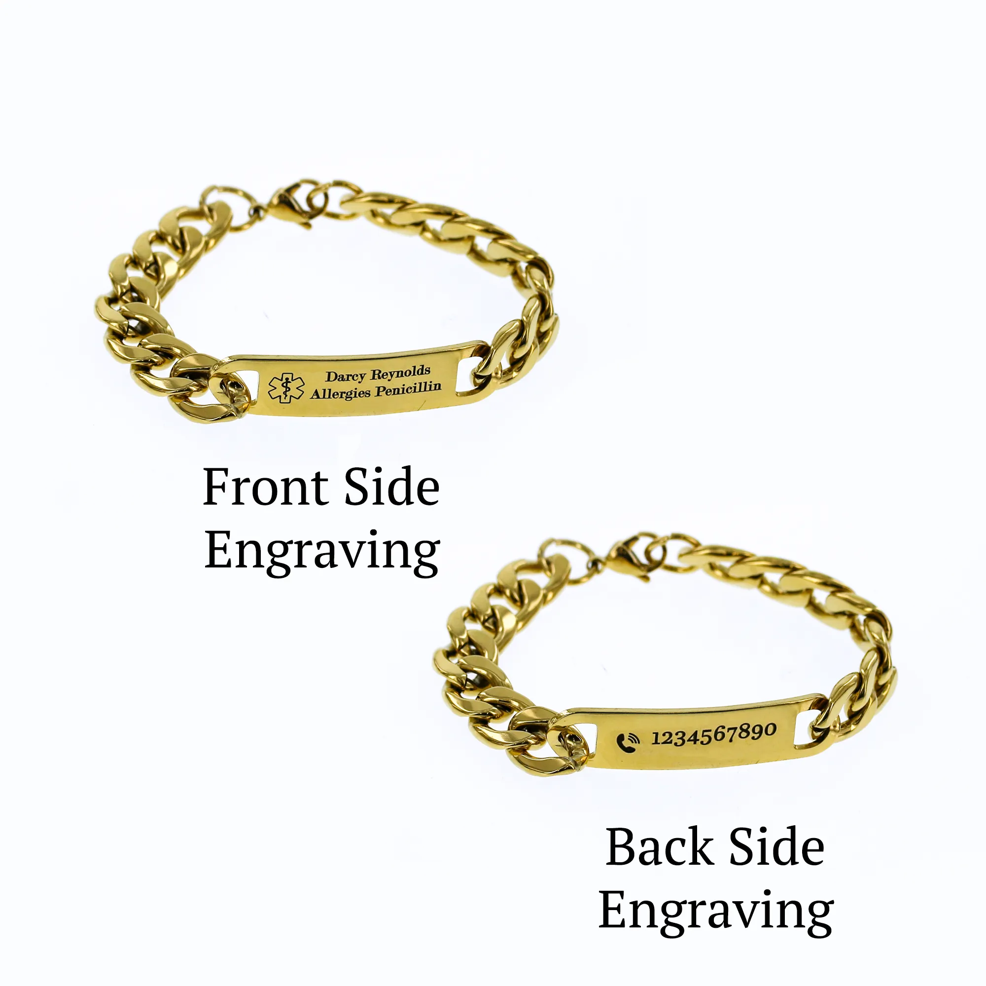 Best Engravable ID Bracelet Gift KCB 80