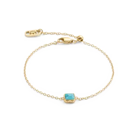 Birthstone December Bracelet Turquoise Gold