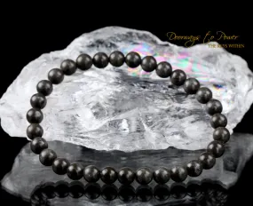 Black Azeztulite Crystal Protection Bracelet