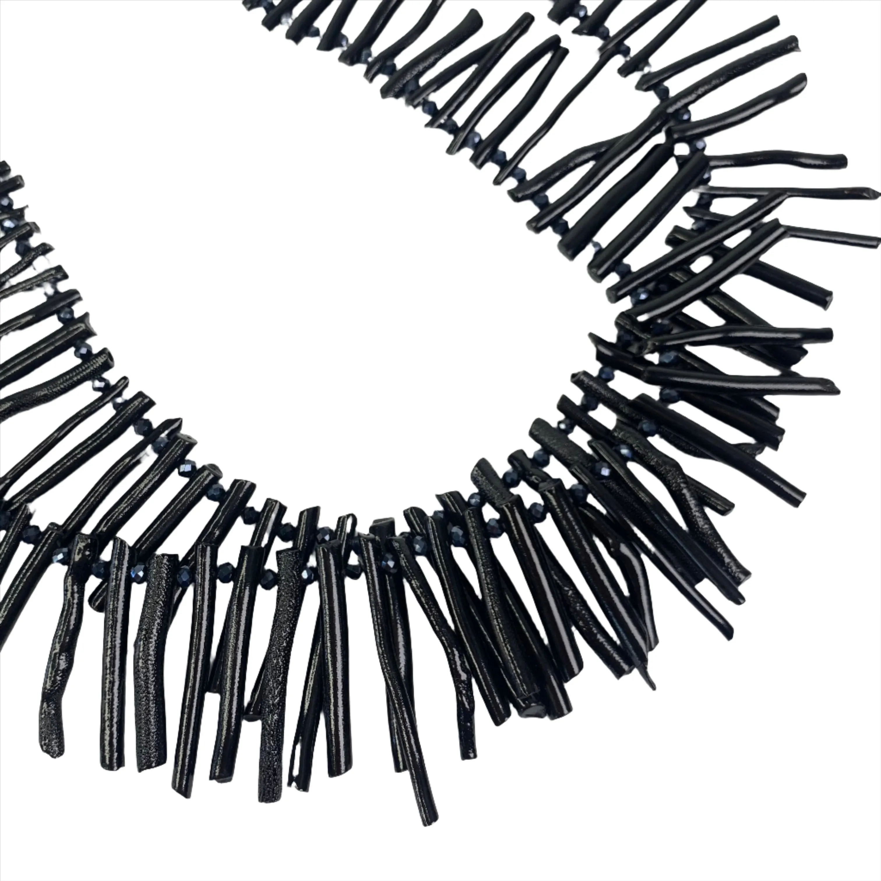 Black Coral Branch Necklace