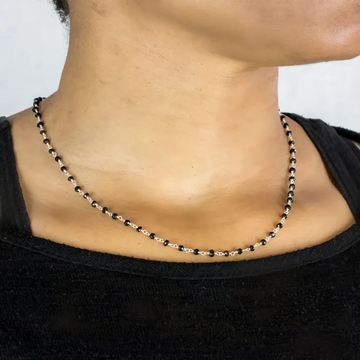 Black Spinel Necklace