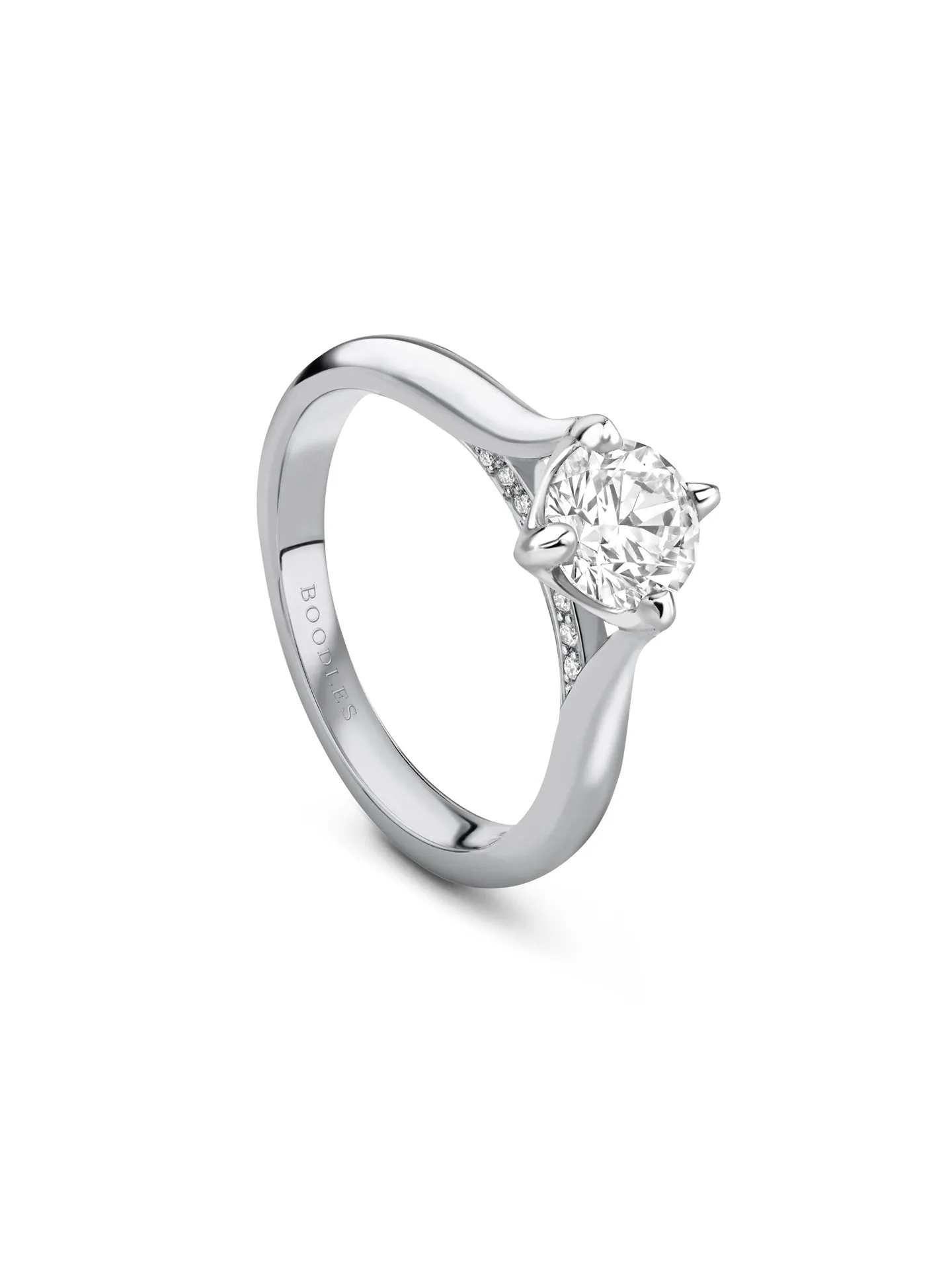 Boodles Brilliance Platinum Diamond Engagement Ring 1 Carat FVS2