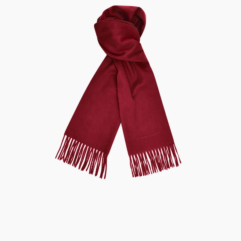 Bordeaux Pure Cashmere Scarf