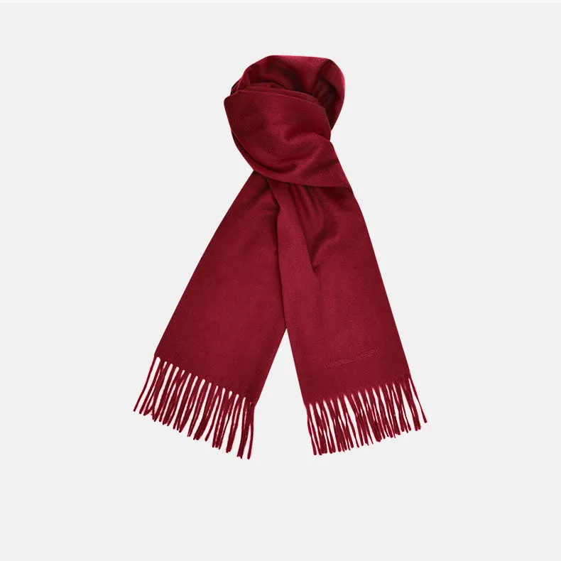 Bordeaux Pure Cashmere Scarf