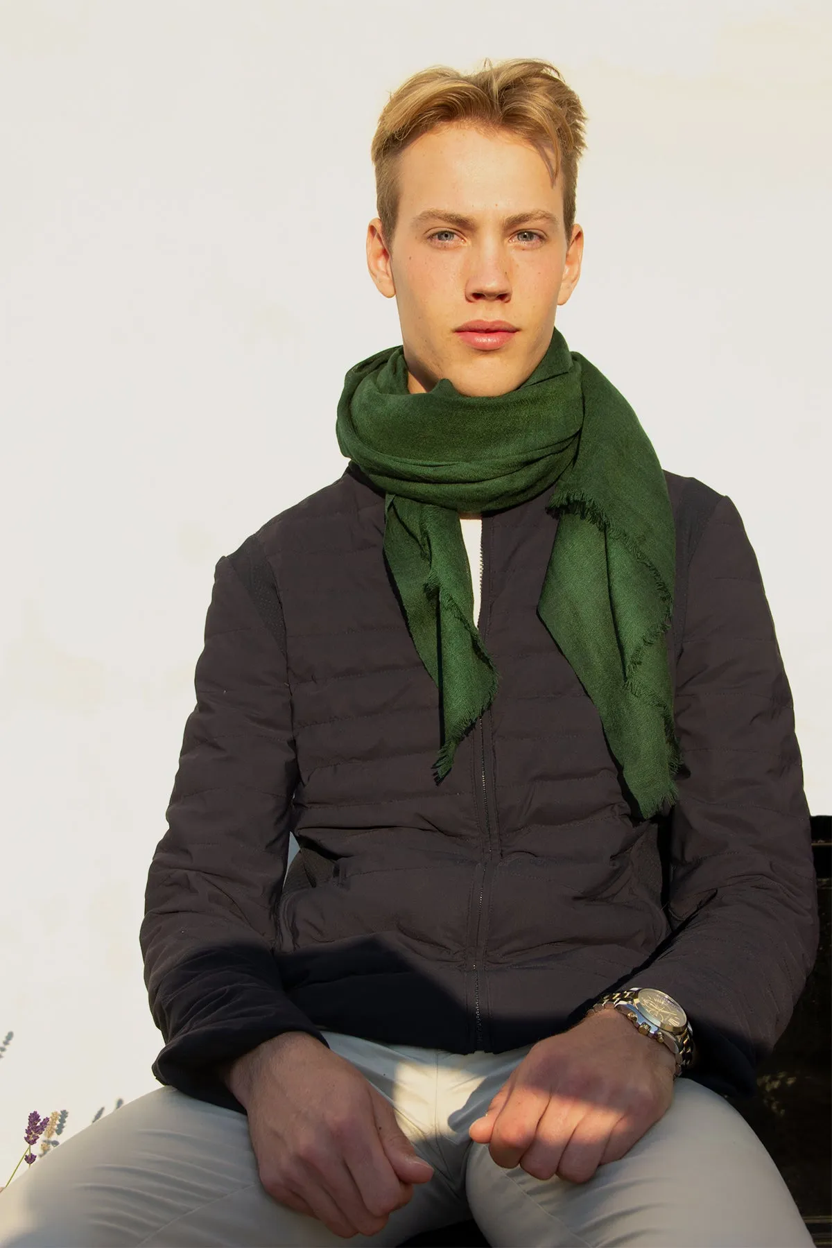 Bordeaux wool scarf