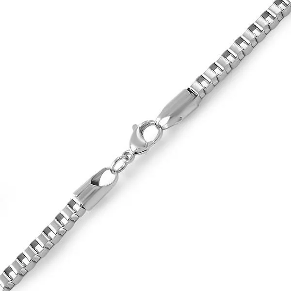 Box Stainless Steel Bracelet 4MM