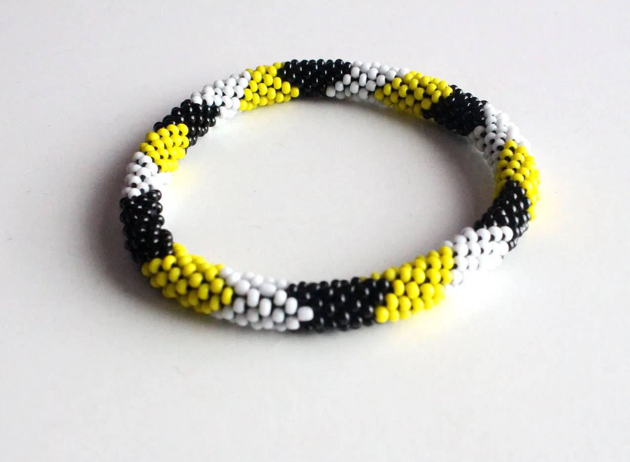 Bright Czech Roll On Bracelet