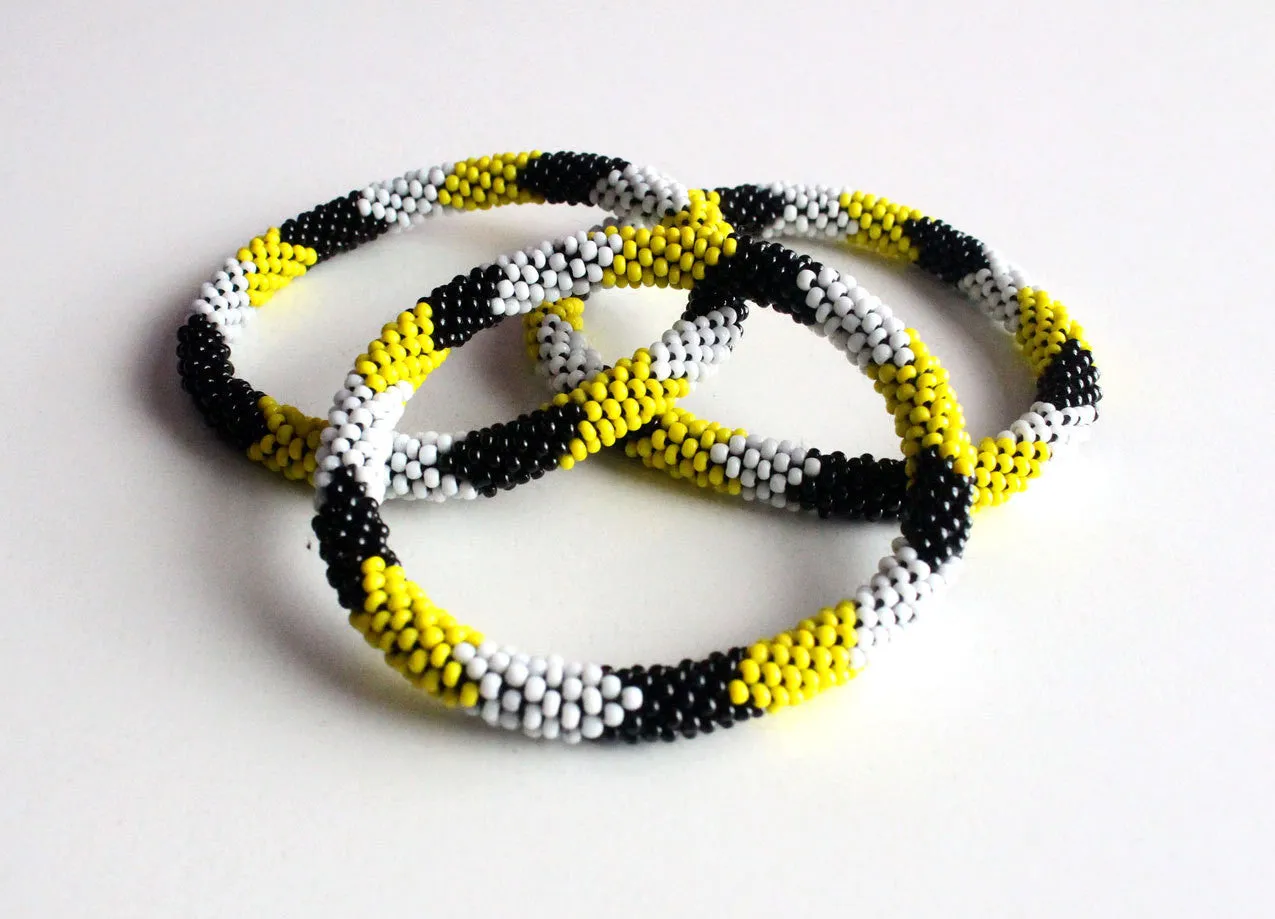 Bright Czech Roll On Bracelet