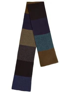 Brushed Colourblock Scarf Dark