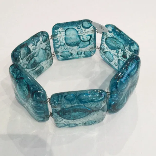 Bubble Square Bracelet (Turquoise)