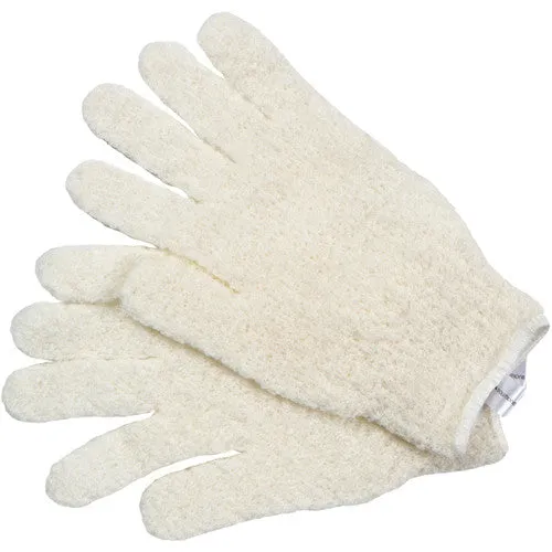 Cala Exfoliating Bath Gloves: Cream