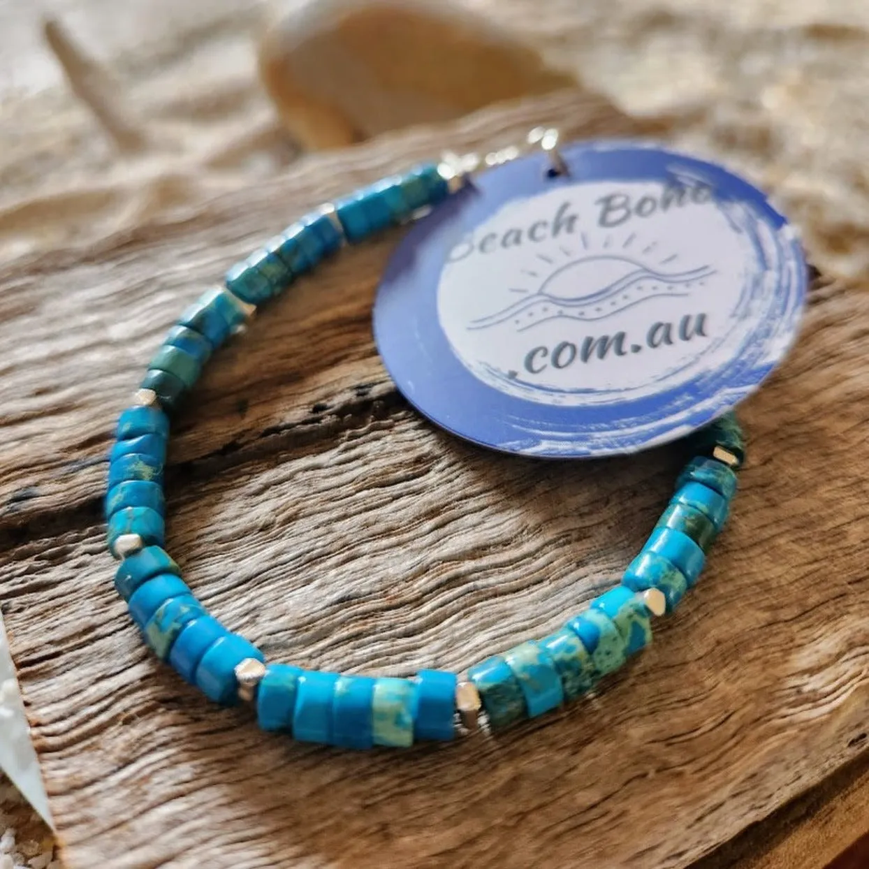 CALM BLUE - TURQUOISE HILLTRIBE BRACELET