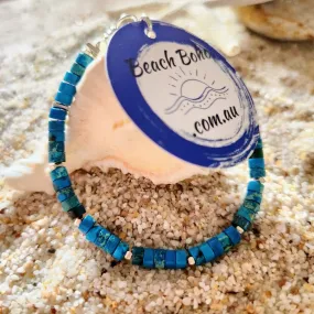 CALM BLUE - TURQUOISE HILLTRIBE BRACELET