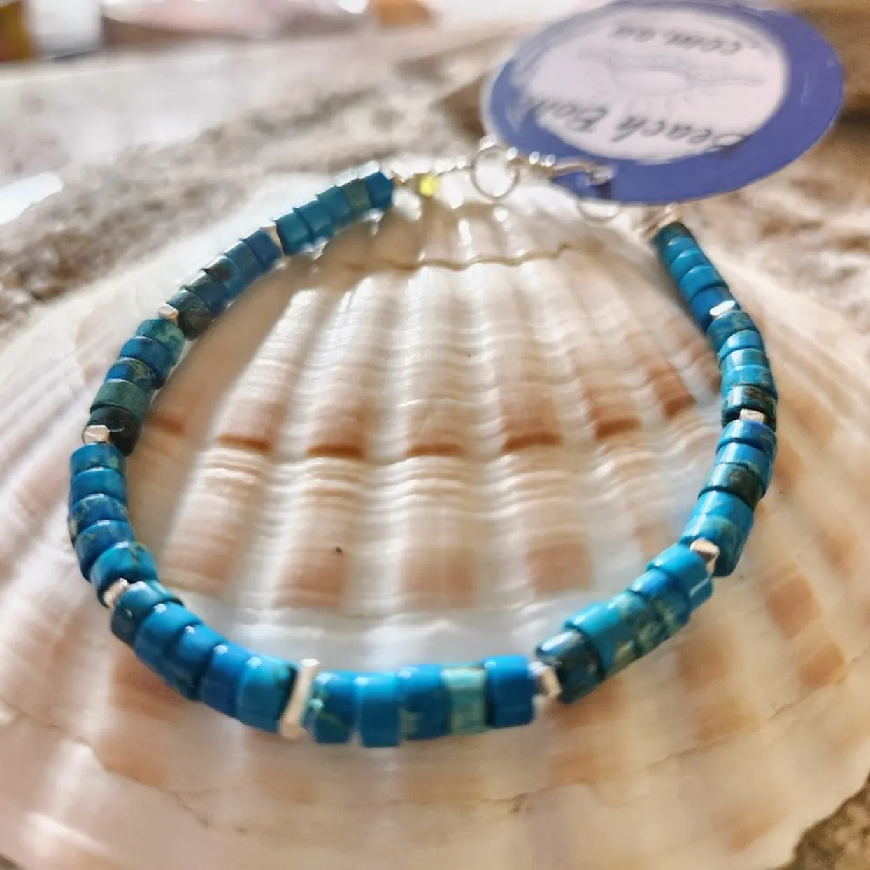 CALM BLUE - TURQUOISE HILLTRIBE BRACELET