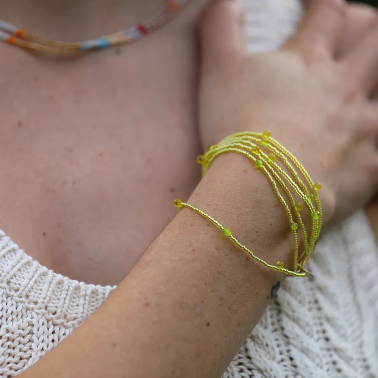 Candy Bracelets / Set of 6 / Lime