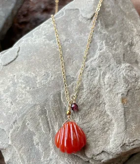 Carnelian Carved Necklace