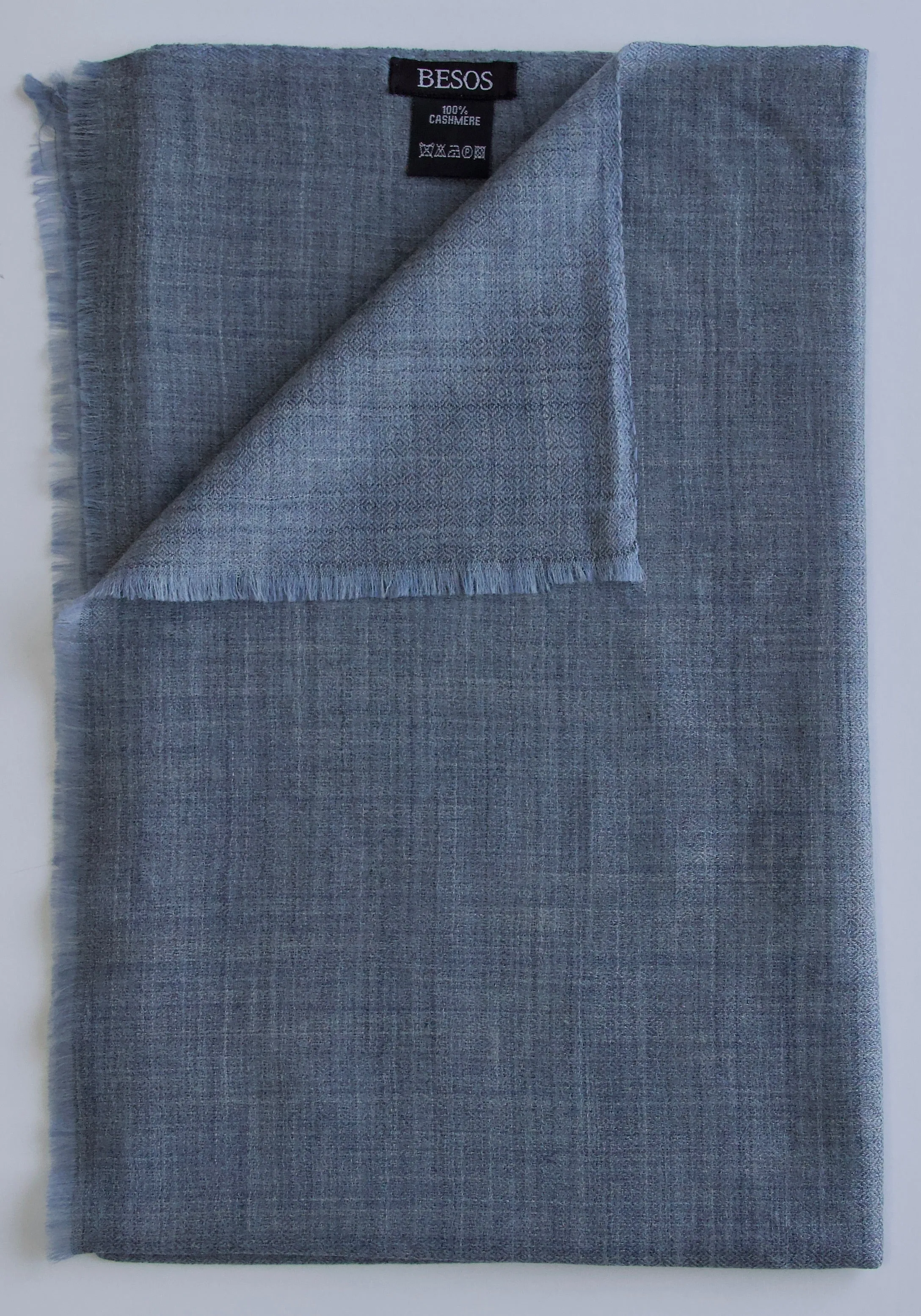 Cashmere scarf in 100% exclusive fine kashmir wool - grey