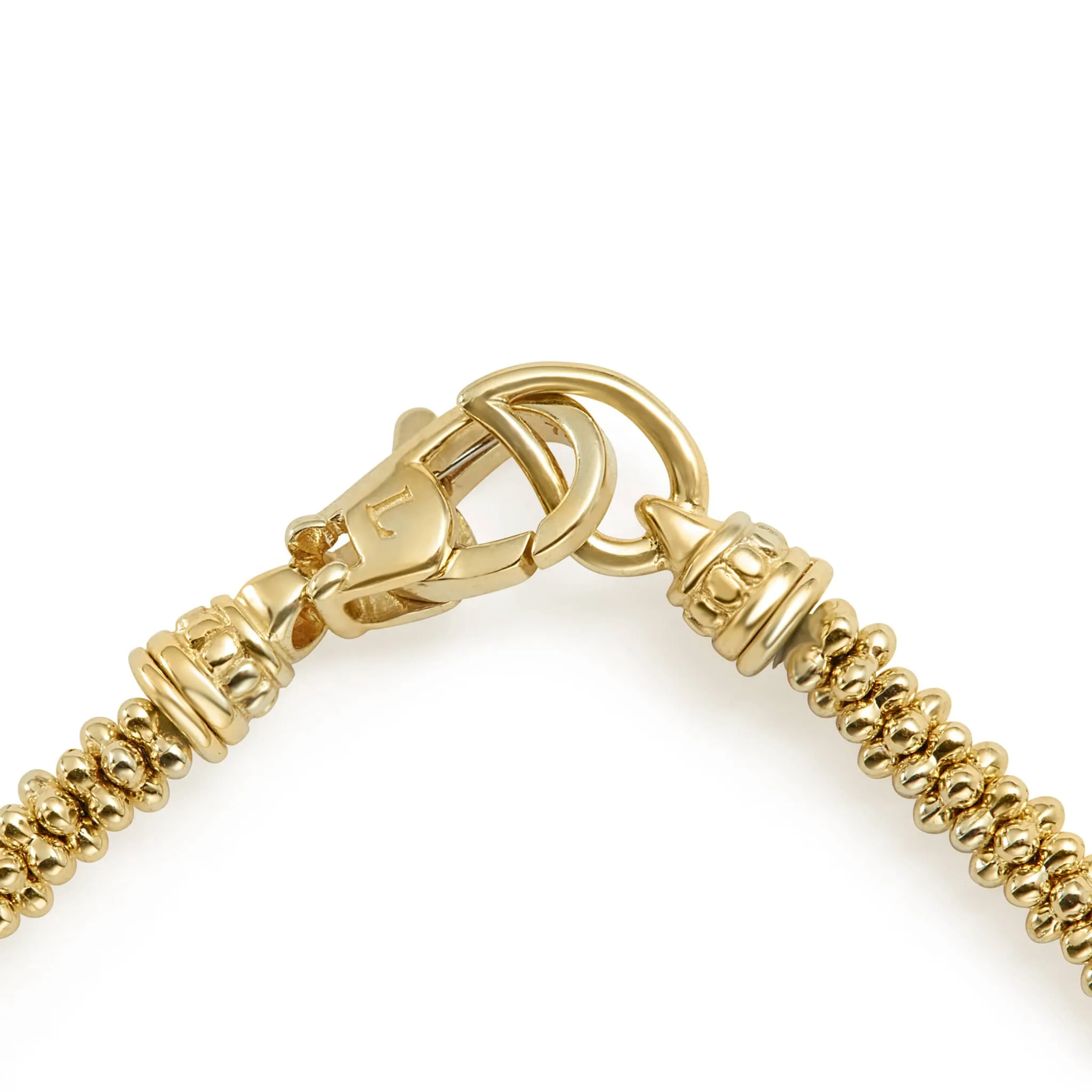 Caviar Gold Delicate 18K Gold Beaded Bracelet | 3mm