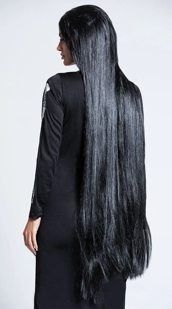 Chilling Long Black Wig