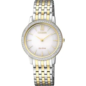 Citizen Eco-Drive EX1484-81A Stone Set Womens Watch