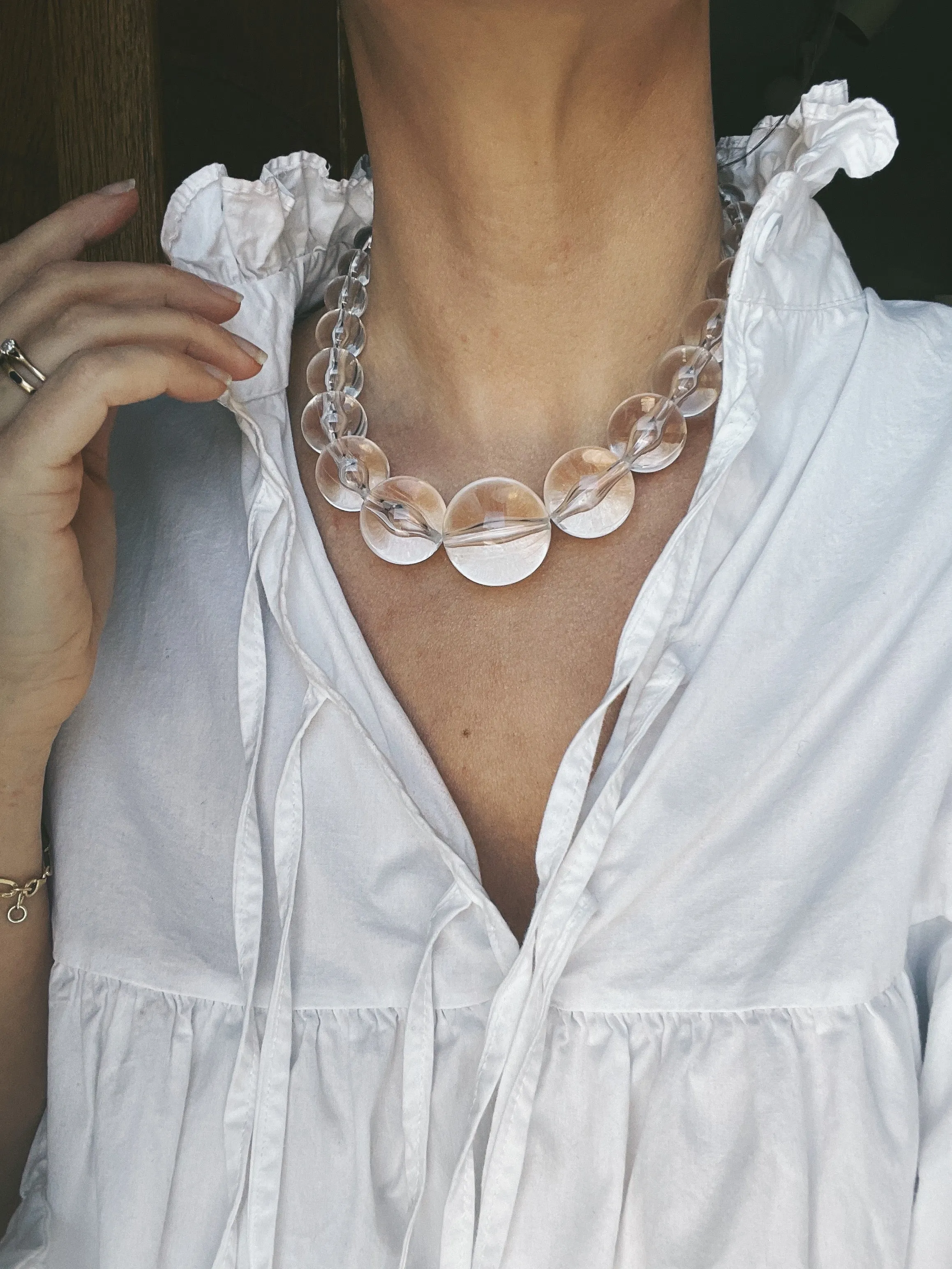 Clarion Lucite Necklace