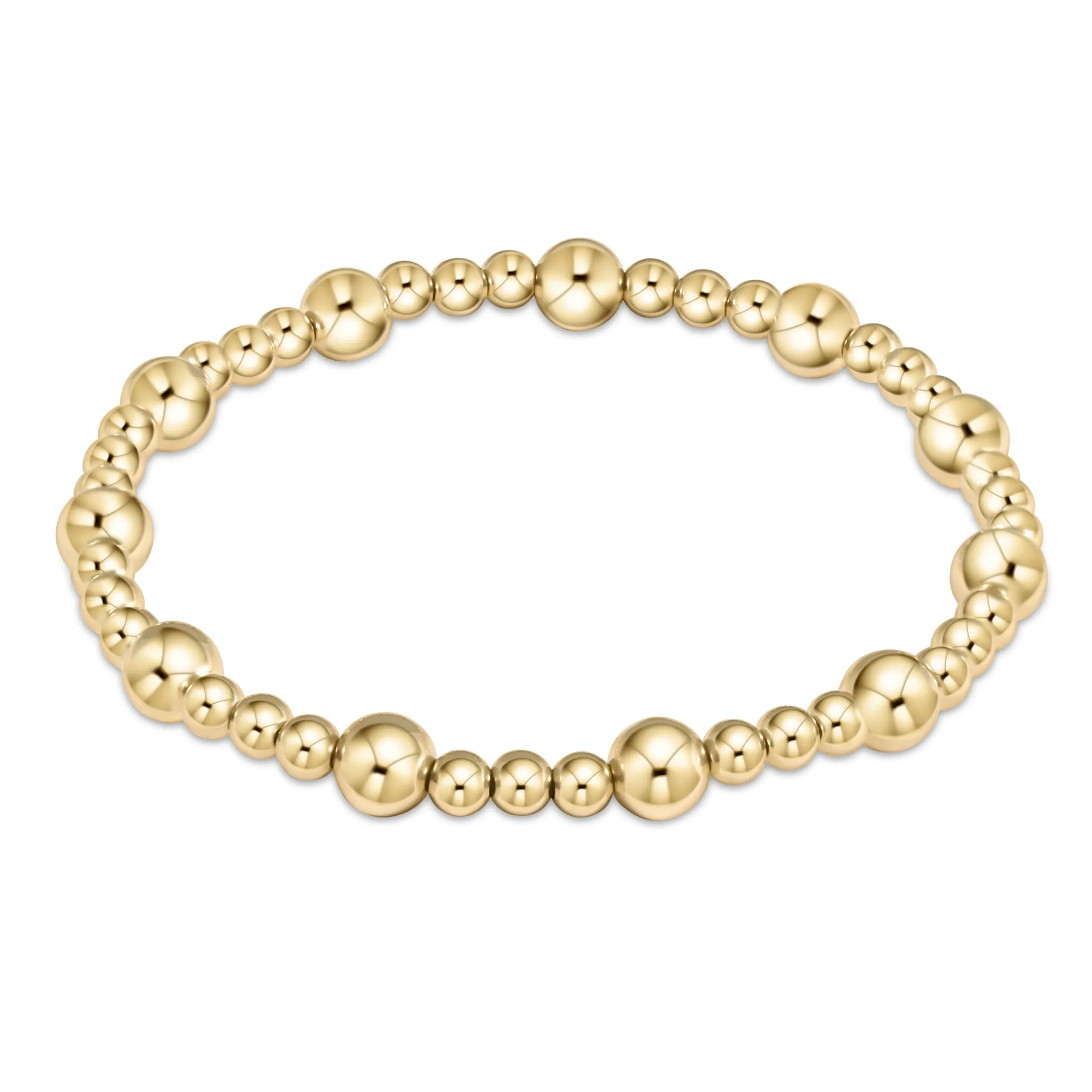 Classic Sincerity Pattern Bead Bracelets - Gold