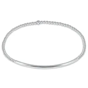 Classic Sterling 2mm Bead Bracelet Bliss Bar Sterling